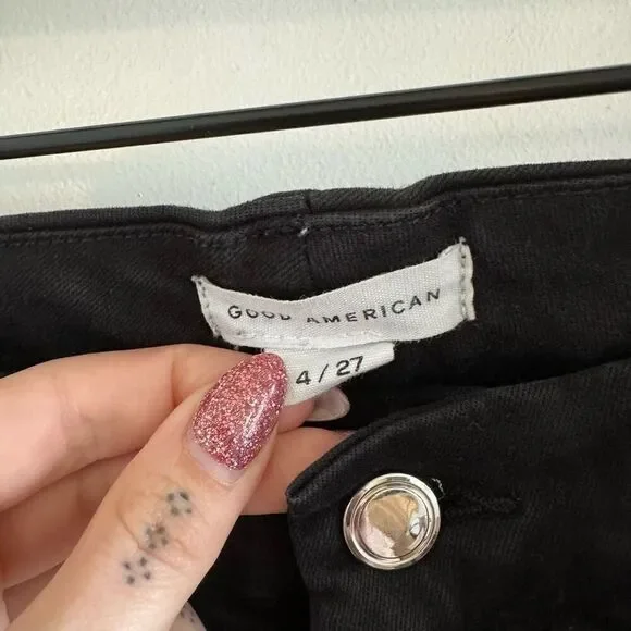 Good American Good Legs Skinny Jeans Black - Picture 7 of 8